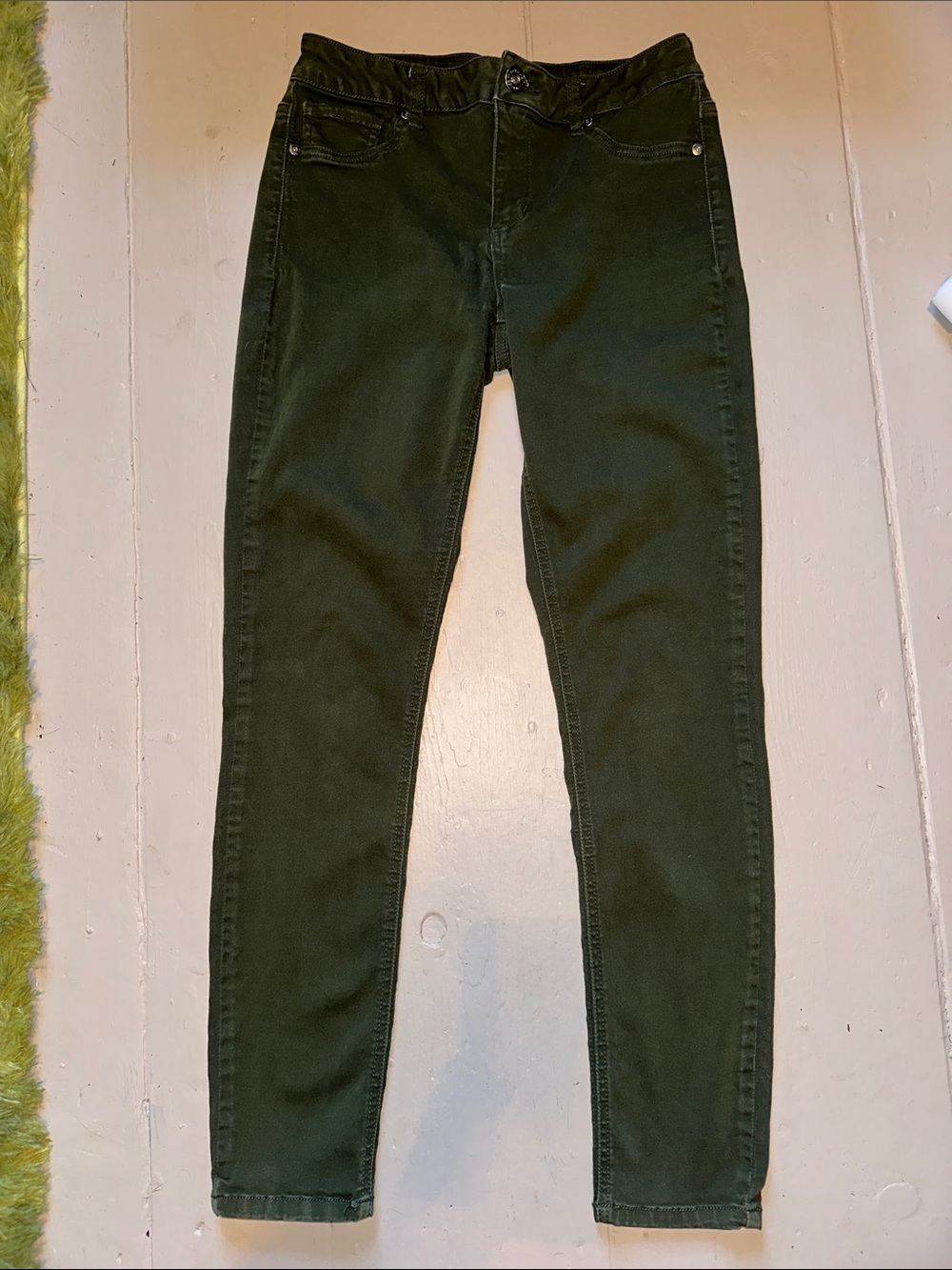 Maurices Olive Green Skinny Jeans